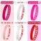 42pcs Valentine's Day Party Favors Silicone Bracelets Pink Red Love Heart Rubber Wristbands Accessories for Kids Adults